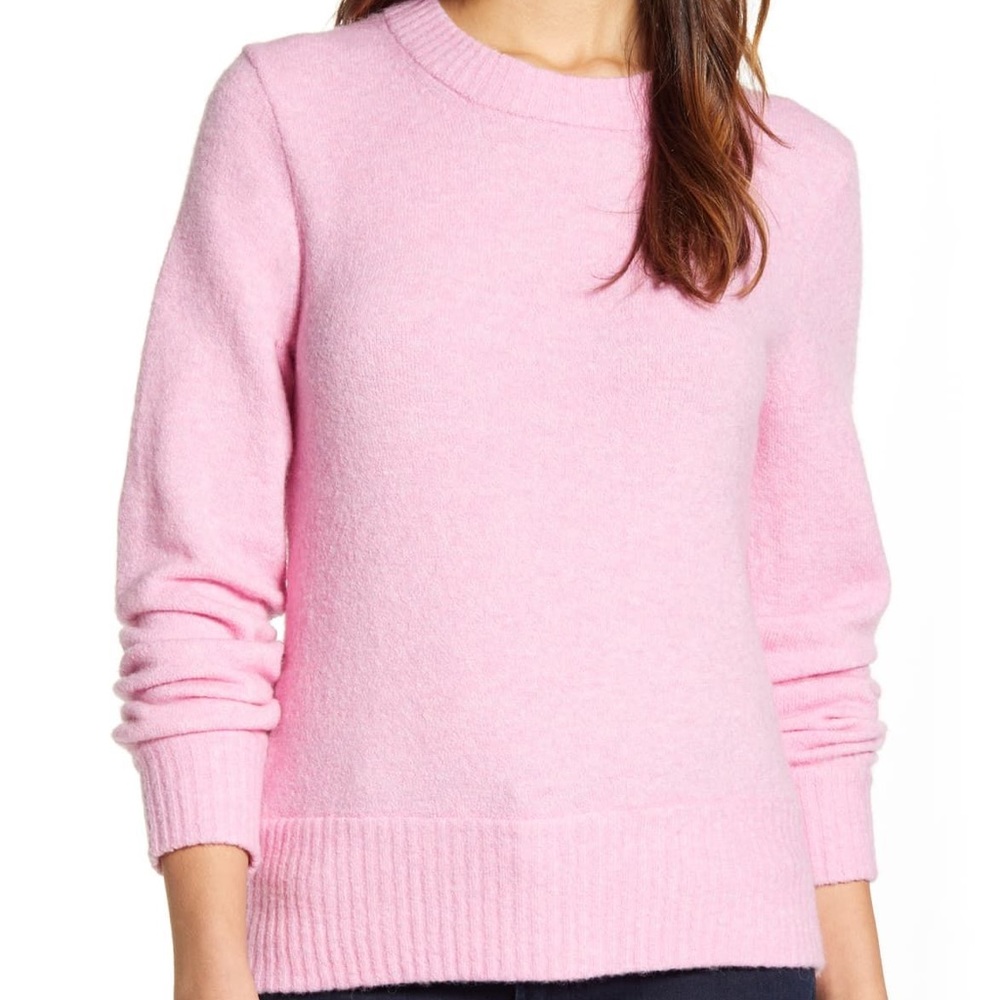 NWT J Crew Crewneck Super Soft Sweater in Pink
